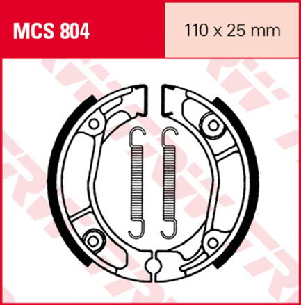 brzdové čelusteTRW MCS804