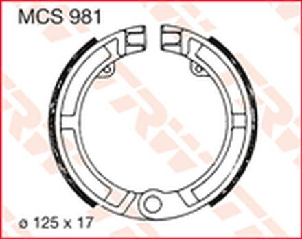 brzdove čeluste TRW MCS981