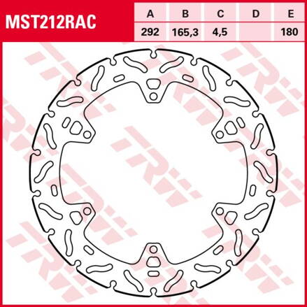 brzdový kotúč FIXED RAC TRW 788.01.30 