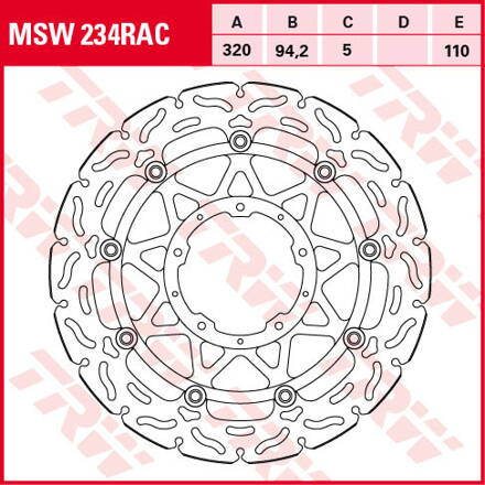 brzdový kotúč  RAC TRW 788.02.42 