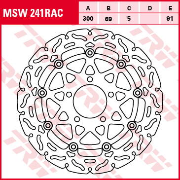 brzdový kotúč  RAC TRW 788.02.27 