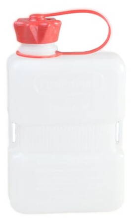 Kanister plastový objem 1 liter-pre tankovaciu pištoľ, biely/polopriehľadný 00-60