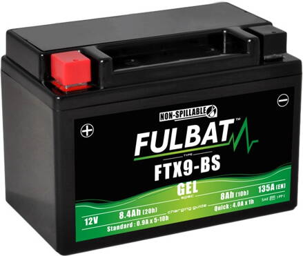 batéria 12V, FTX9-BS gél, 8,4Ah, 135A, bezúdržbová gél technológie 150x87x105, FULBAT (aktivovaná vo výrobe) M310-138 batéria 12V, FTX9-BS gél, 8,4Ah, 135A, bezúdržbová gél technológie 150x87x105, FULBAT (aktivovaná vo výrobe) M310-138