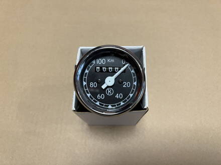 Tachometer K, čierna potlač - ČZ 125/150, Skúter 501 1003543