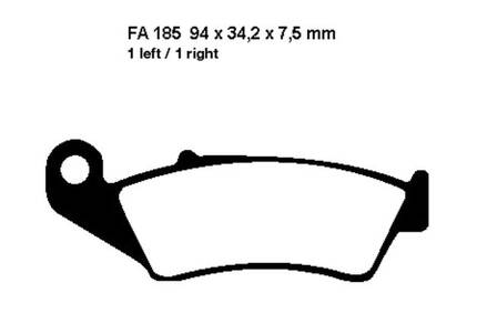 brzdove platničky EBC FA185R