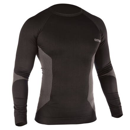 termoprádlo s dlhým rukávom Base Layer, OXFORD (čierne) M163-37