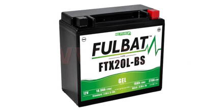 batéria 12V, FTX20 l-BS, 18Ah, 270A, bezúdržbová MF AGM 175x87x155, FULBAT (aktivovaná vo výrobe) M310-112