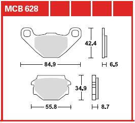 brzdové platničky TRW MCB628