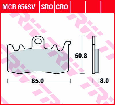 brzdove platničky TRW MCB856SRT