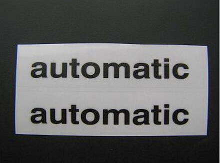 NÁLEPKA AUTOMATIC ČIERNA PP BABETTA MSK122
