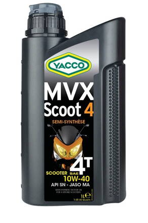 Motorový olej YACCO MVX SCOOT 4T 10W40, YACCO (1 l) MY 33281