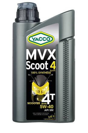 Motorový olej YACCO MVX SCOOT 4 SYNTH 5W40, YACCO (1 l) MY 33291