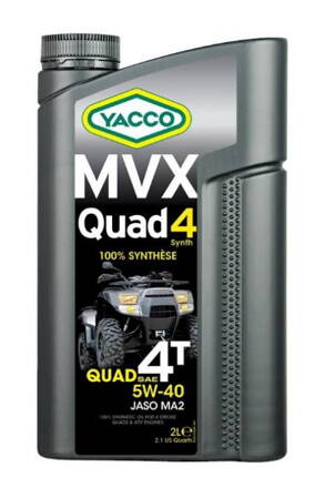 Motorový olej YACCO MVX QUAD 4 SYNTH 5W40, YACCO (2 l) MY 33402
